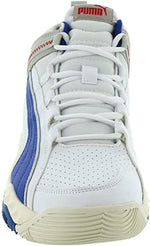 PUMA Rebound Future Evo Men's Basketball 9 D(M) US White-Surf The Web-High Risk Red-Grey