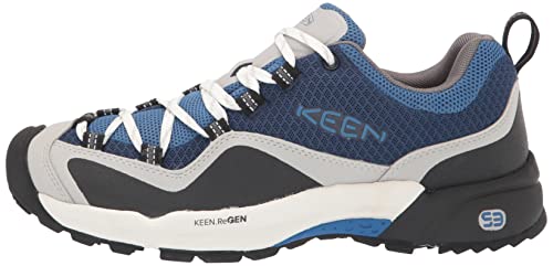 KEEN Men's Wasatch Crest Vent Breathable Hiking Sneakers, Blue, 11.5