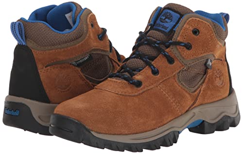 Timberland Youth Mt. Maddsen TimberDry Waterproof Hiking Boot, Medium Brown Suede, 2 US Unisex Little Kid