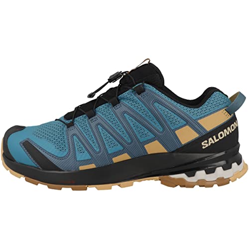 Salomon Men's XA PRO 3D V8 Trail Running Shoes for Men, Barrier Reef/Fall Leaf/Bronze Brown, 10.5
