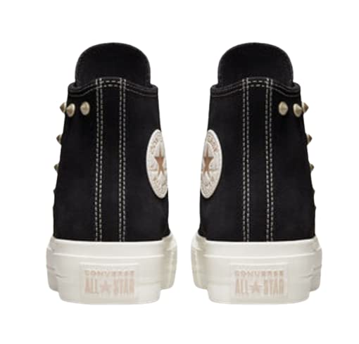 Converse Women's CTAS Lift Platform Black Suede Size 8