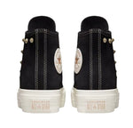 Converse Women's CTAS Lift Platform Black Suede Size 8