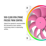 ID-COOLING PINKFLOW 240 DIAMOND EDITION CPU Water Cooler 5V ARGB AIO Cooler 240mm CPU Liquid Cooler 2X120mm RGB Fan, Intel 115X/1200/2066, AMD AM4/AM5