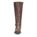 BORN Women's Saddler Wide Shaft Chocolate 11 M