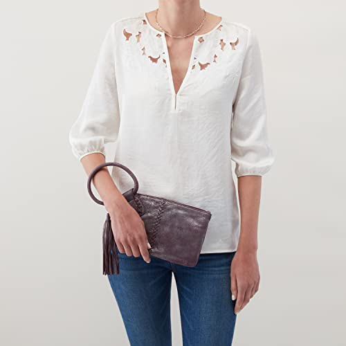 Hobo Womens Leather Handbag Wristlet (Plum Graphite, One Size)