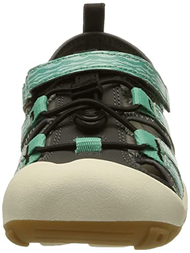 KEEN Kids Knotch Creek Casual Comfortable Sandals, Steel Grey/Waterfall, 4 US Unisex Toddler