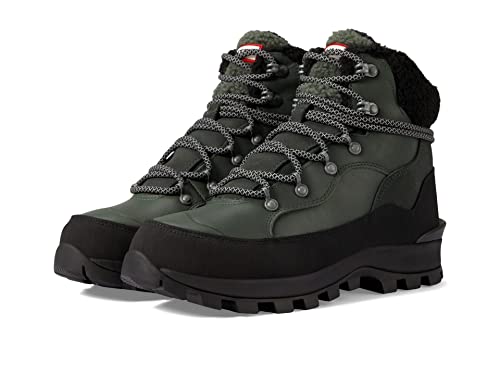Hunter Explorer Leather Boot Olive/Black 7 M