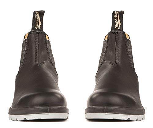 Blundstone BL1943 Classic Unisex Chelsea Boots - Leather & Synthetic Lining - PU Midsole - TPU Outsole Black/Grey Outsole AU 4 (US Women's 7) Medium