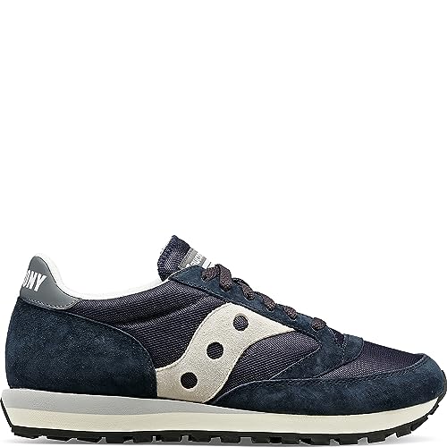 Saucony® Originals Jazz 81 Shoes for Men and Women – Wolverine Suede Upper – Cushioned Sockliner Navy/Gray Men's 9.5, Women's 11 Medium