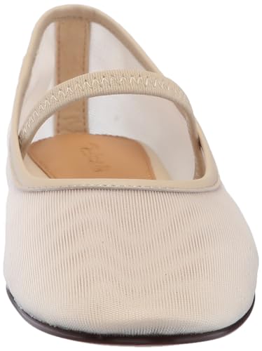 Madewell Women's Cosme Elastic Mary Jane Flat, Ecru, 9