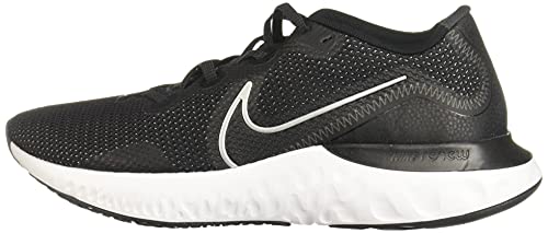 MEN'S NIKE RENEW RUN RUNNING SHOES, Black/Metallic Silver/White, 14