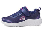 Skechers Girls Bounder-Girly Groove Sneakers, Navy, 2 Little Kid