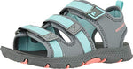 Merrell Kid's Unisex Hydro Creek Sport Sandal, Grey/Turquoise,7 Big Kid