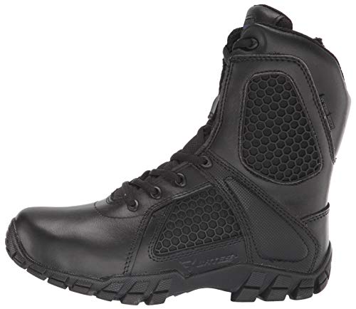 Bates Men's Shock 8" Side Zip Military and Tactical Boot, Black, 6 Medium