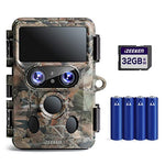iZEEKER Dual-Lens Trail Camera 4K 48MP, WiFi Bluetooth Trail Cam with Starlight Night Vision, 120° Detection Angle 0.1s Trigger Time for Wildlife Monitoring with 32GB SD Card and 4 AA Batteries