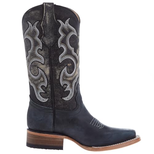 Corral Boots J7111 (Little Kid/Big Kid) Black 6 Big Kid M