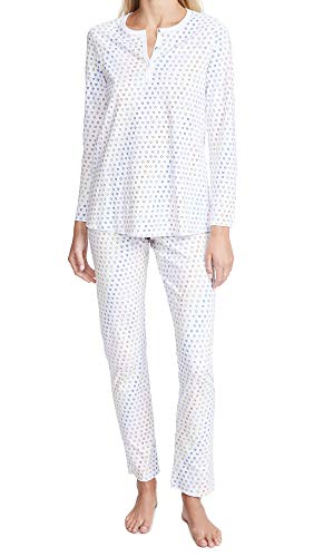 Roller Rabbit Women's Disco Hearts Pajamas, Rainbow, Blue, Print, S