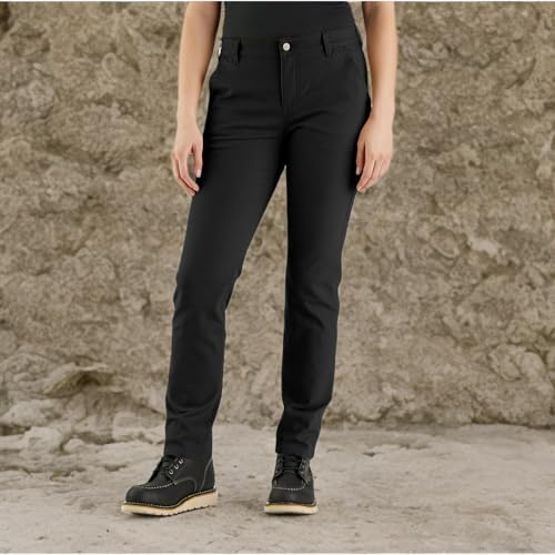 Carhartt Women's Rugged Flex Relaxed Fit Canvas Work Pant, Black