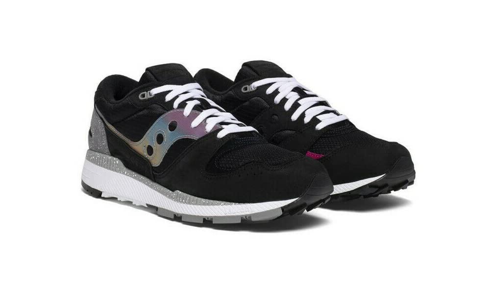 Saucony Unisex Adults’ Running Track and Field Shoe, Black Grey Pink, Womens 12