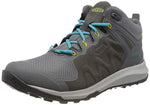 KEEN Women's High Rise Hiking Boots, Black Steel Grey Bright Turquoise 003, 8.5 UK