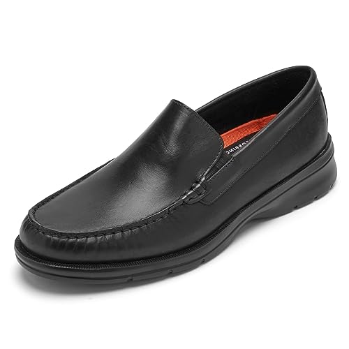 Rockport Men's Palmer Venetian Loafer, Black, 9 Wide