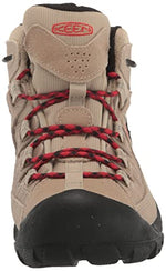 KEEN Men's Targhee 2 Mid Height Waterproof Hiking Boots, Safari/Red Carpet, 14
