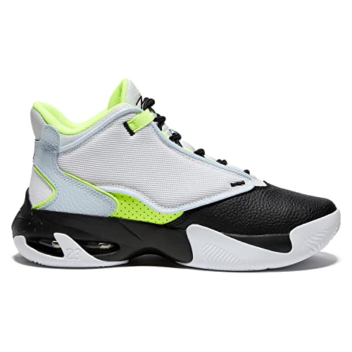 Jordan Girl's Max Aura 4 (Big Kid) Platinum Tint/Black/Volt/Blue Tint 7 Big Kid M