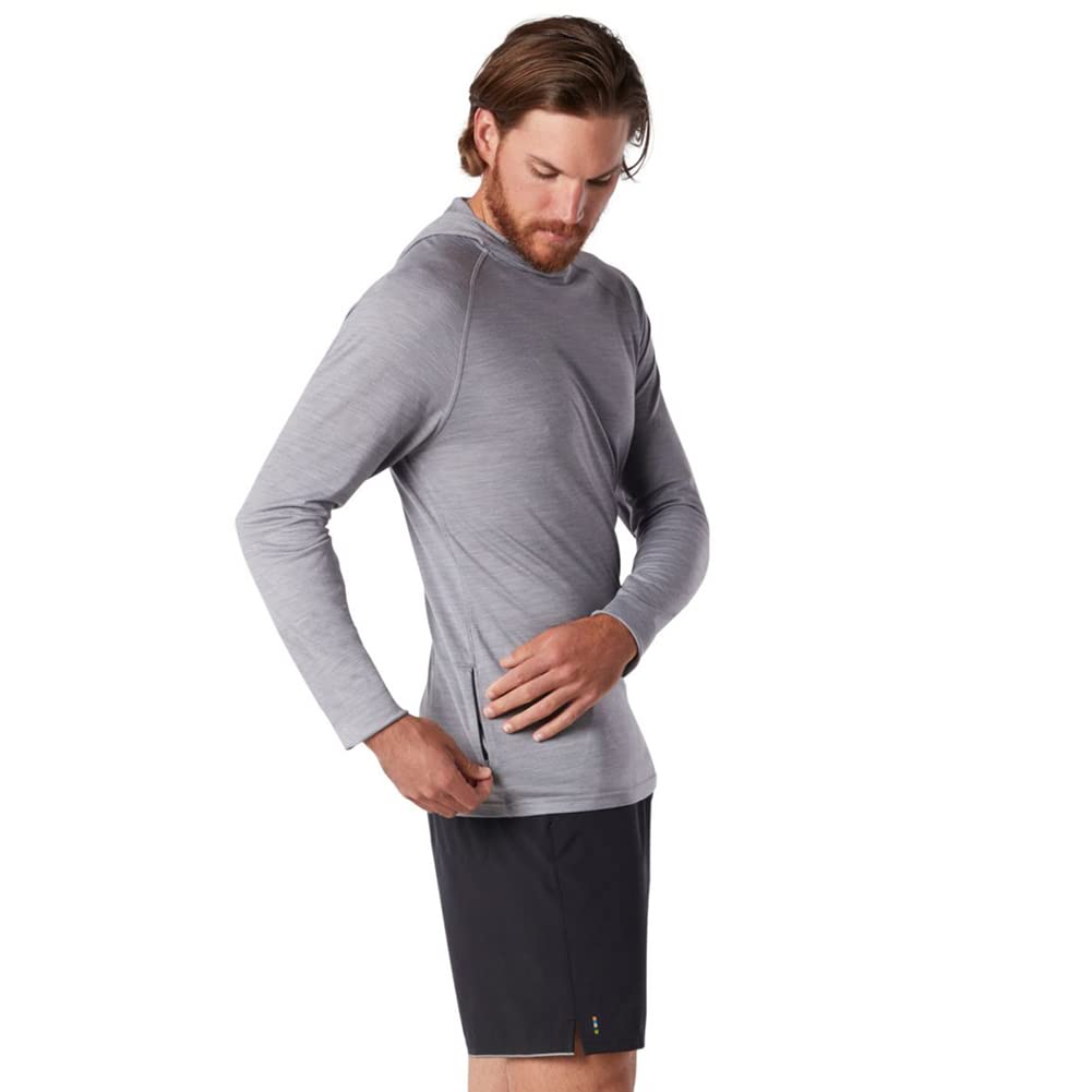 Smartwool SW016556545S Men's Merino Sport 150 Hoodie Light Gray Heather S