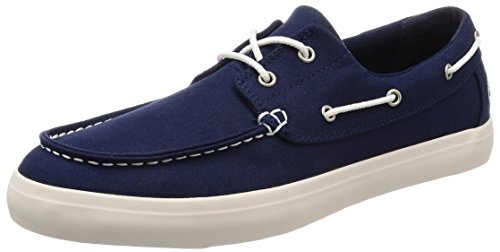 Timberland Men's Union Wharf 2 Eye Oxford Boat Shoes, Blue Navy Canvas, 7