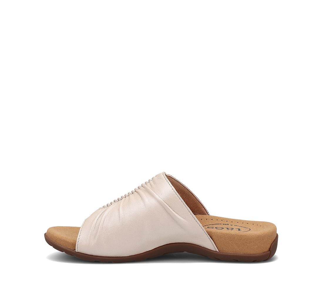 Taos Footwear Women's Gift 2 White Pearl Sandal 12 (M)