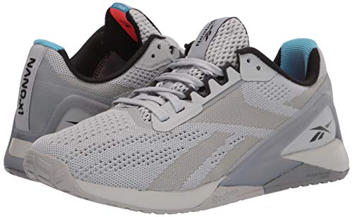 Reebok mens Nano X1 Cross Trainer, Pure Grey/Radiant Aqua, 12.5 US