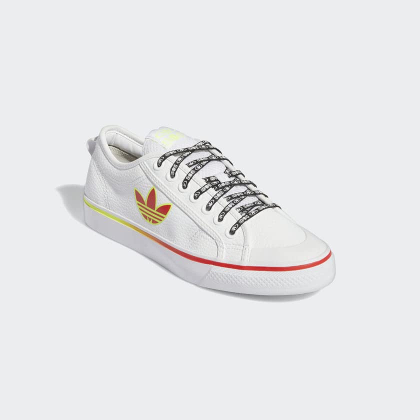 adidas Nizza Trefoil Shoes Men's, White, Size 10