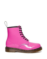 Dr. Martens Unisex 1460 Patent Leather 8 Eye Boot, Thrift Pink, 14 Women/13 Men