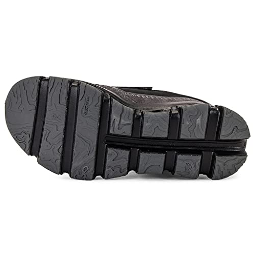 On Women's Cloudaway Sneakers, Black/Rock, 6 Medium US