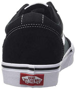 Vans Men's Ward Sneaker, Suede Canvas Black White, 16