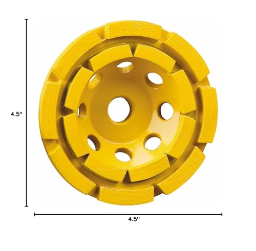 DEWALT Grinding Wheel, Double Row, Diamond Cup, 4-1/2-Inch (DW4774)