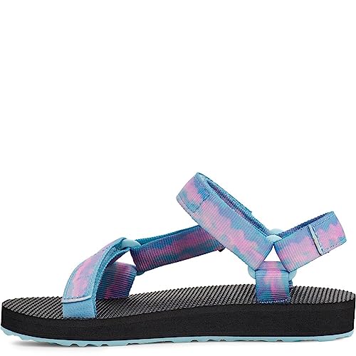 Teva Girls Original Universal Tie-Dye Sandal, Sorbet Cotton Candy, 13 Little Kid