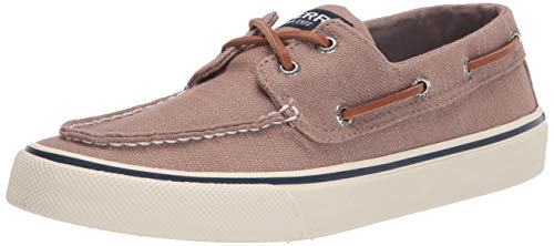Sperry Men's Bahama II Boat Shoe, Taupe Baja, 8.5 Medium