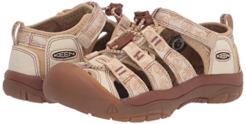 KEEN Newport H2 Closed Toe Water Sandals, Smokey Bear/Smores, 4 US Unisex Big Kid