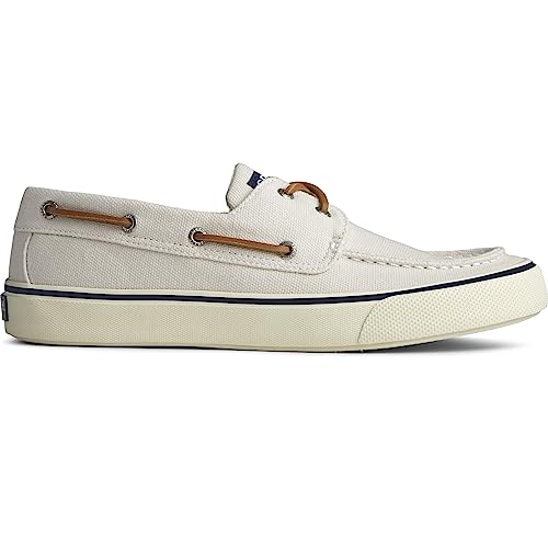 Sperry mens Bahama Ii Distressed loafers shoes, Off White, 9 US