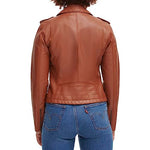 Levi's Women's Faux Leather Classic Asymmetrical Motorcycle Jacket (Standard & Plus Sizes), Camel, X-Large
