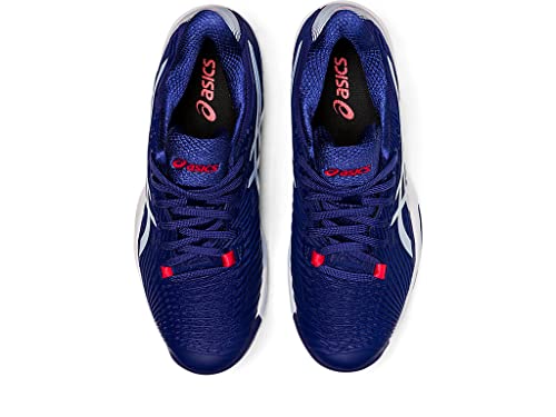 ASICS Solution Speed FF 2 Clay Tennis Shoes for Women - PU-Applied Upper - Supreme Bounce Dive Blue/Soft Sky 9.5 B - Medium