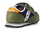 Saucony Boy's Originals Jazz Hook & Loop (Toddler/Little Kid) Olive/Navy/Gold 7.5 Toddler M