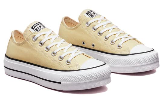 Converse All Star Lift Ox Lemon Drop Egret Black Womens Size 9