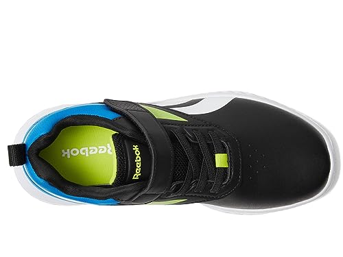 Reebok Boy's Rush Runner 5 Syn Alt (Little Kid) Core Black/Electric Cobalt/Laser Lime 12 Little Kid M