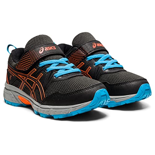 ASICS Boy's Pre Venture 8 PS (Toddler/Little Kid) Black/Marigold Orange 13 Little Kid M