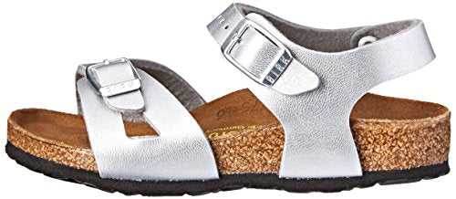 Birkenstock Rio Sandal (Toddler/Little Kid/Big Kid),Silver,28 EU (10-10.5 N US Little Kid)