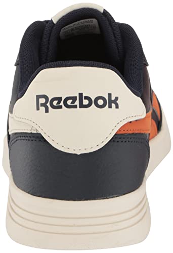 Reebok Unisex Court Advance Sneaker, Vector Navy/Chalk/Burnt Orange, 6 US Men