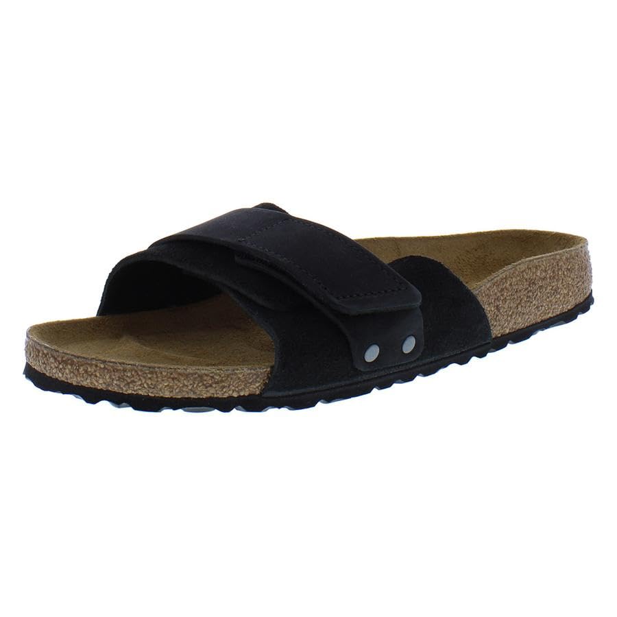 Birkenstock Women's Oita Slides, Black, 8-8.5 Narrow US