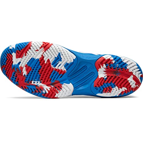 ASICS Women's Sky Elite FlyteFoam LE Volleyball Shoes, 6.5, ELECTRIC BLUE/WHITE